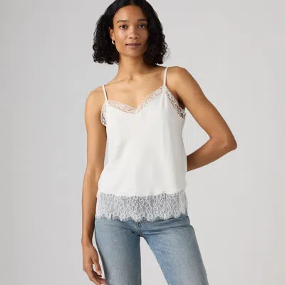 Levi's Lace-trim Camisole Top In White