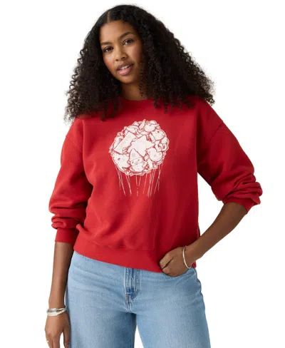 Levi's Macy's 100th Parade Women's Everyday Crewneck Sweatshirt In Red