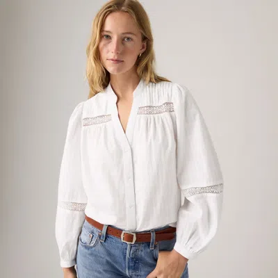 Levi's Madeline Long-sleeve Blouse In White
