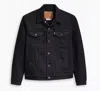 Levi's Man Jackets Levis 72334 0403 - The Trucker Faek Horse In Black