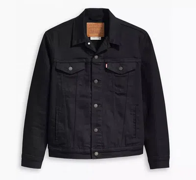 Levi's Man Jackets Levis 72334 0403 - The Trucker Faek Horse In Black