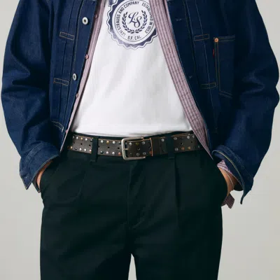 Levi's Marco Riveted Infinity Belt In Black