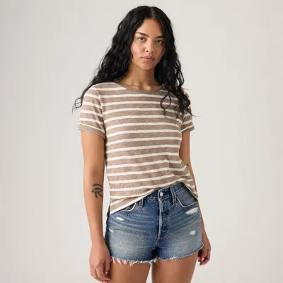 Levi's Margot Short-sleeve T-shirt In Brown