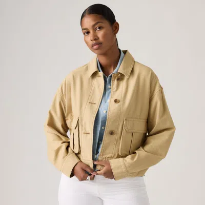 Levi's Marlowe Utility Heritage Jacket In Brown
