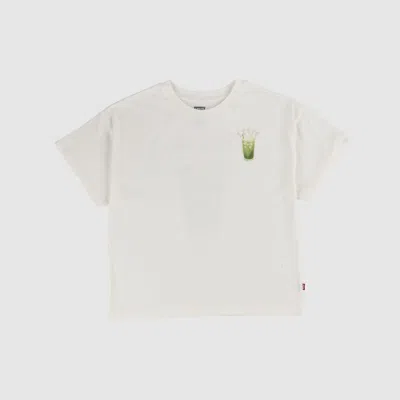 Levi's Matcha Oversized Tee Big Girls 7-16 T-shirt L In Neutral