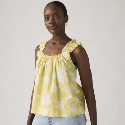 Levi's Meg Cotton Blouse In Yellow