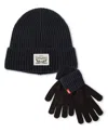 Levi's Men's 2-piece Beanie And Gloves Set In Blue