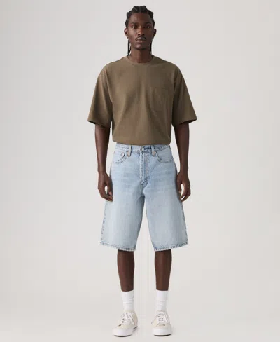 Levi's Men's 470 Low-rise Baggy Shorts In Blue