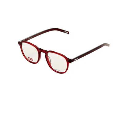Levi's Men's 50 Mm Red Opticals In White