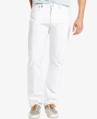 Levi's Men's 501 Original Fit Button Fly Non-stretch Jeans In White