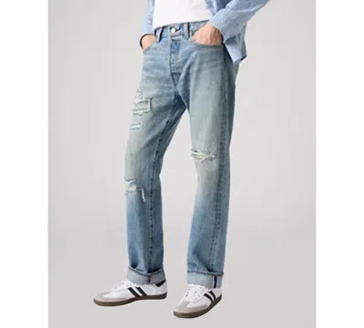 Levi's Men's 501 Original Fit Button Fly Non-stretch Jeans In Blue