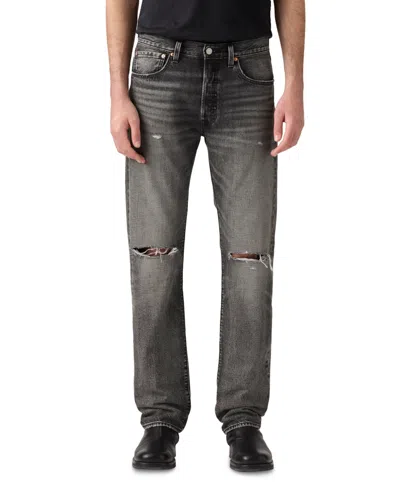 Levi's Men's 501 Original Fit Button Fly Non-stretch Jeans In Gray