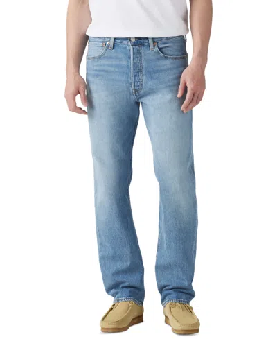 Levi's Men's 501 Original Fit Button Fly Stretch Jeans In Blue