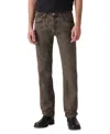 Levi's 568 Loose Straight Corduroy Jeans In Black Olive In Brown