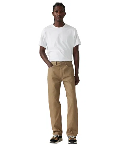 Levi's Men's 501 Original Shrink-to-fit Non-stretch Jeans In Brown