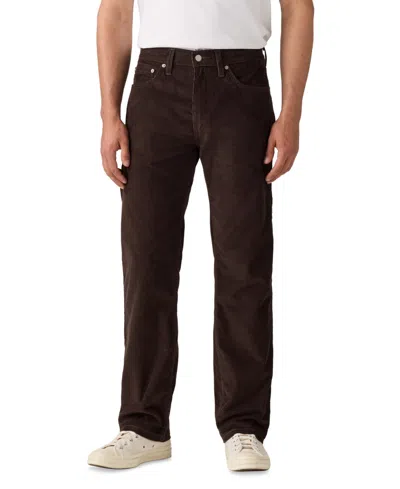 Levi's Men's 505 Regular Fit Straight Leg Corduroy Pants In Brown