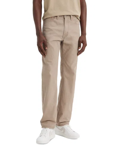 Levi's Men's 505 Regular Fit Stretch Jeans In Brown