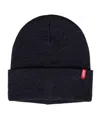 Levi's Men's Adjustable Fold Over Cuff Beanie In Blue