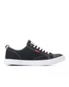 Levi's Men's Anikin C Canvas Sneaker In Black In Black