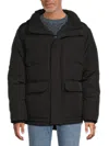 Levi's Men's Arctic Cloth Puffer Parka In Black