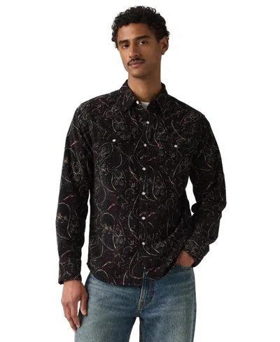 Levi's Men's Barstow Long-sleeve Western Shirt In Brown