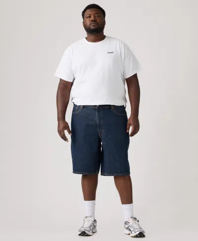 Levi's Men's Big & Tall 469 Loose-fit 12.5" Denim Shorts In Blue