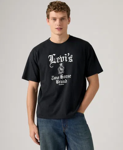 Levi's Men's Boxy Crewneck T-shirt In Black