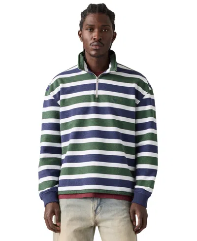 Levi's Men's Cameron Quarter-zip Sweater In Green