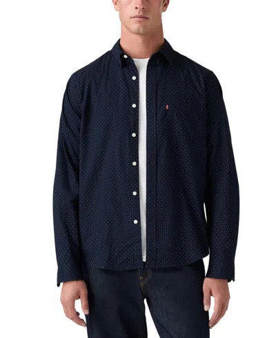 Levi's Standard Fit One Pocket Shirt In Blue