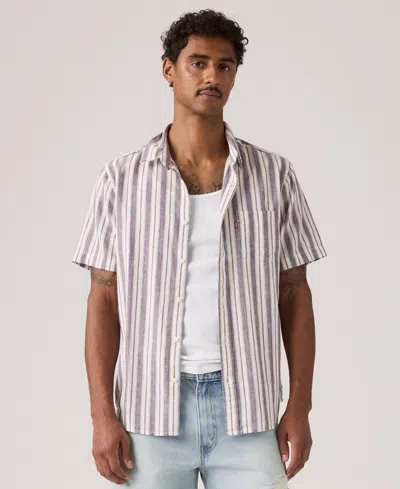 Levi's Men's Classic 1 Pocket Short Sleeve Regular Fit Shirt In Pink