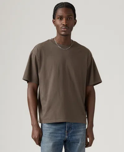 Levi's Men's Classic Cropped Short-sleeve T-shirt In Brown