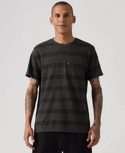 Levi's Men's Classic Pocket Short Sleeve Crewneck T-shirt In Black