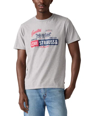 Levi's Men's Classic Short Sleeve Graphic Crewneck T-shirt In Multi