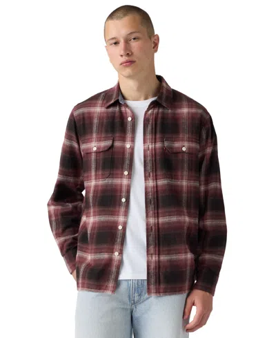 Levi's Men's Classic Worker Long-sleeve Flannel Shirt In Multi