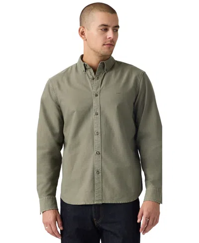 Levi's Men's Classic Worker Long-sleeve Overshirt In Green