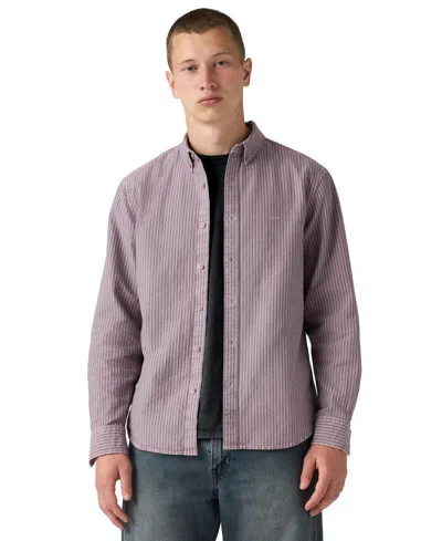Levi's Men's Classic Worker Long-sleeve Overshirt In Purple
