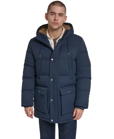 Levi's Men's Classic-fit Quilted Parka Jacket In Navy