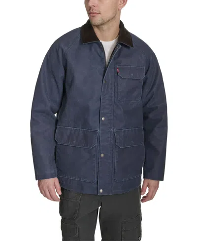 Levi's Men's Corduroy Collar Barn Jacket In Blue