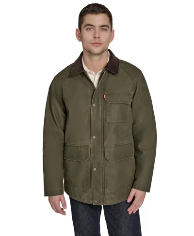 Levi's Men's Corduroy Collar Barn Jacket In Green