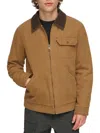 Levi's Men's Corduroy Collar Canvas Cotton Depot Jacket In Black