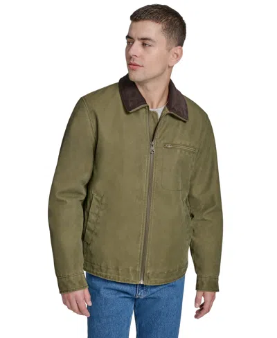 Levi's Men's Corduroy Collar Depot Jacket In Green