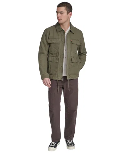 Levi's Men's Cotton Canvas Field Jacket In Green