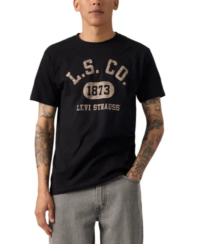 Levi's Men's Cotton Relaxed Short-sleeve Graphic T-shirt In Black