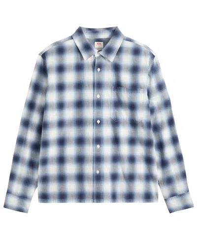 Levi's Men's Duboce Boxy Regular-fit Overshirt In Blue