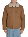 Levi's Men's Faux Shearling Lined Classic Fit Jacket In Brown