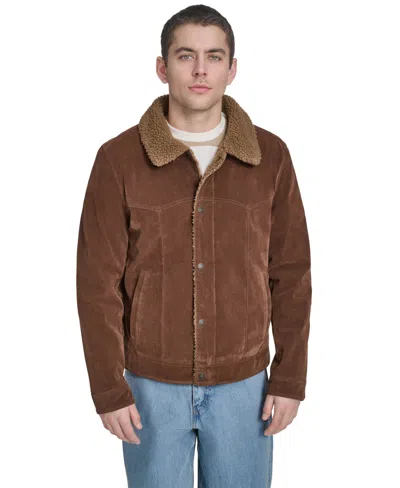Levi's Men's Faux Shearling Rancher Jacket In Brown