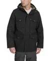 Levi's Men's Field Parka With Plaid Lining Jacket In Black