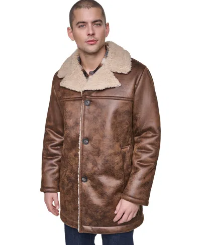 Levi's Men's Full Length Faux Shearling Jacket In Purple
