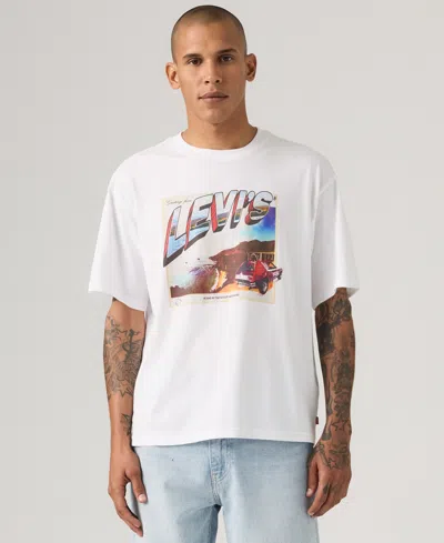 Levi's Men's Graphic Boxy T-shirt In White