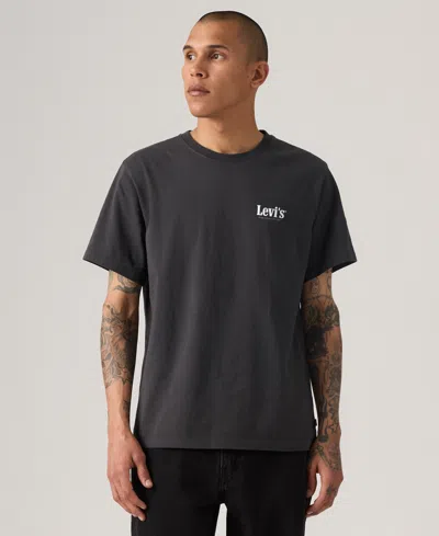 Levi's Men's Graphic Logo Batwing Short Sleeve T-shirt In Black